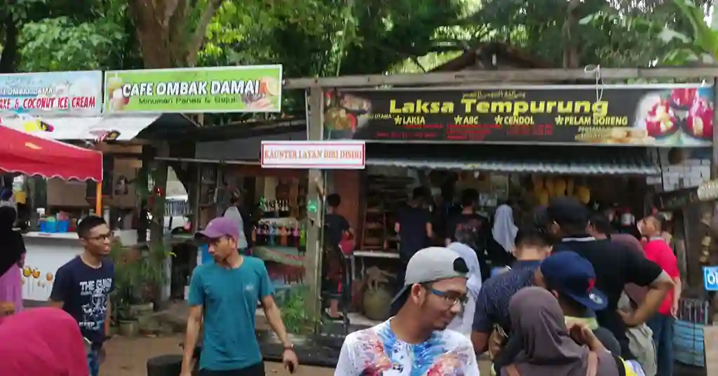 Lokasi dan Cara Mencari Laksa Tempurung Ombak Damai Lokasi dan Cara Mencari Laksa Tempurung Ombak Damai