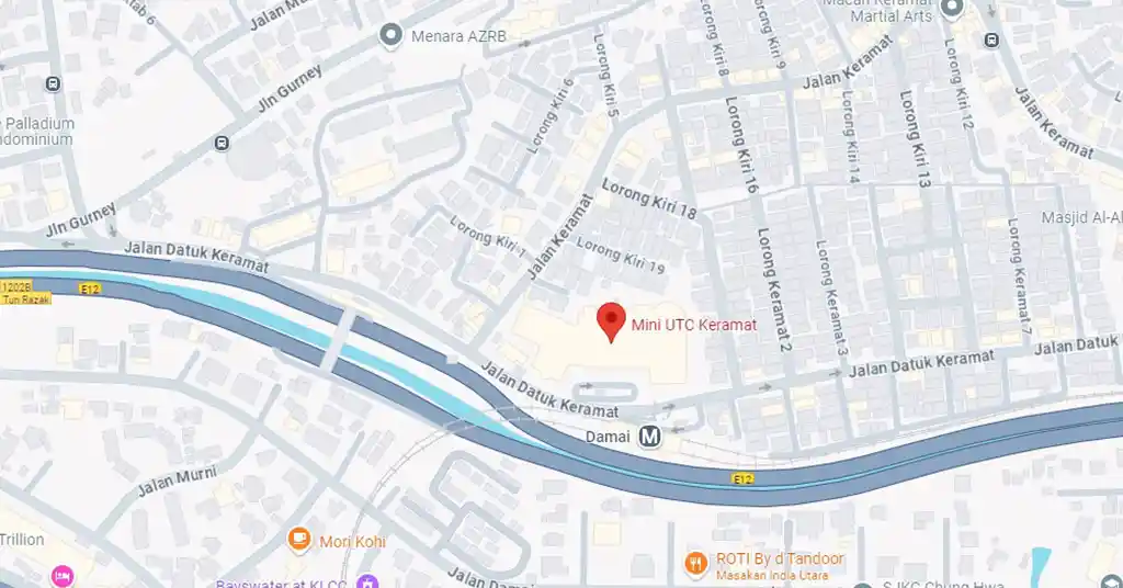 Lokasi dan Nombor Telefon Mini UTC Keramat Lokasi dan Nombor Telefon Mini UTC Keramat