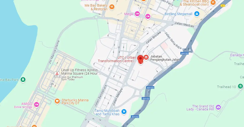 Lokasi dan Nombor Telefon Mini UTC Miri Lokasi dan Nombor Telefon Mini UTC Miri