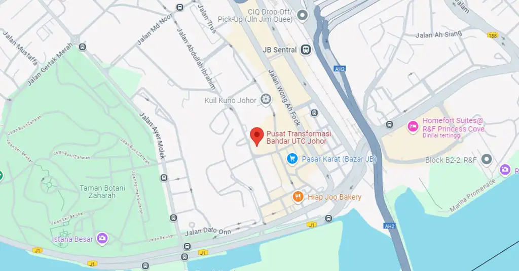 Lokasi dan Nombor Telefon UTC Johor Lokasi dan Nombor Telefon UTC Johor