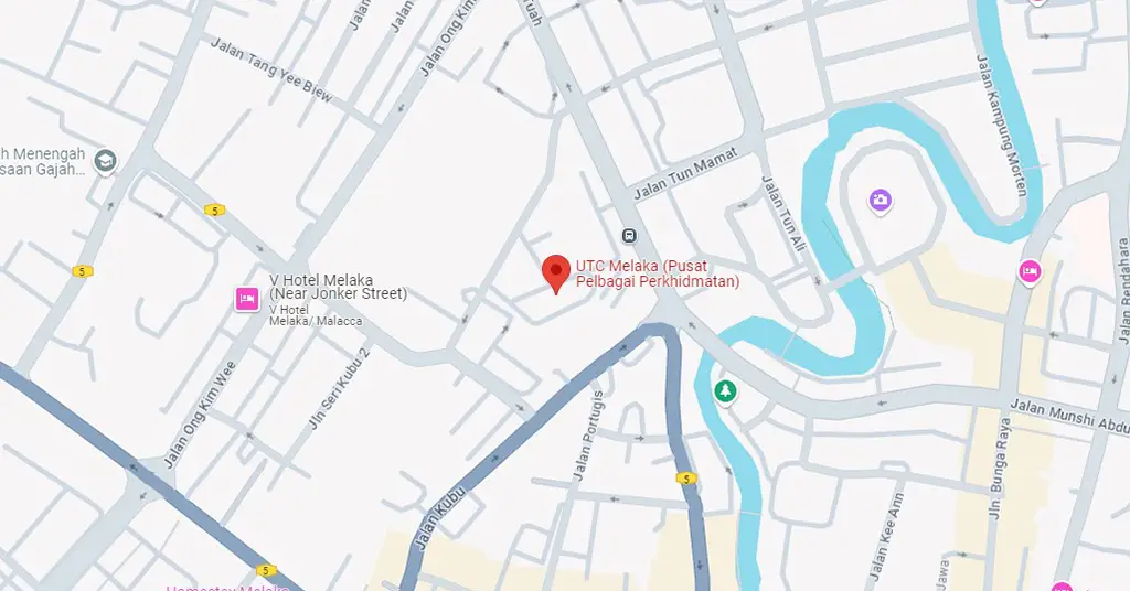 Lokasi dan Nombor Telefon UTC Melaka Lokasi dan Nombor Telefon UTC Melaka