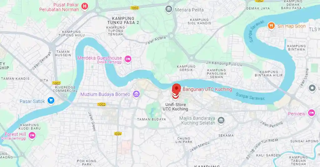 Lokasi dan Nombor Telefon UTC Sarawak Lokasi dan Nombor Telefon UTC Sarawak