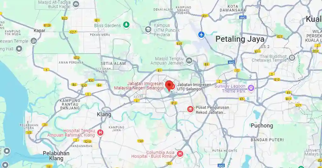 Lokasi dan Telefon Pejabat Imigresen Shah Alam Lokasi dan Telefon Pejabat Imigresen Shah Alam