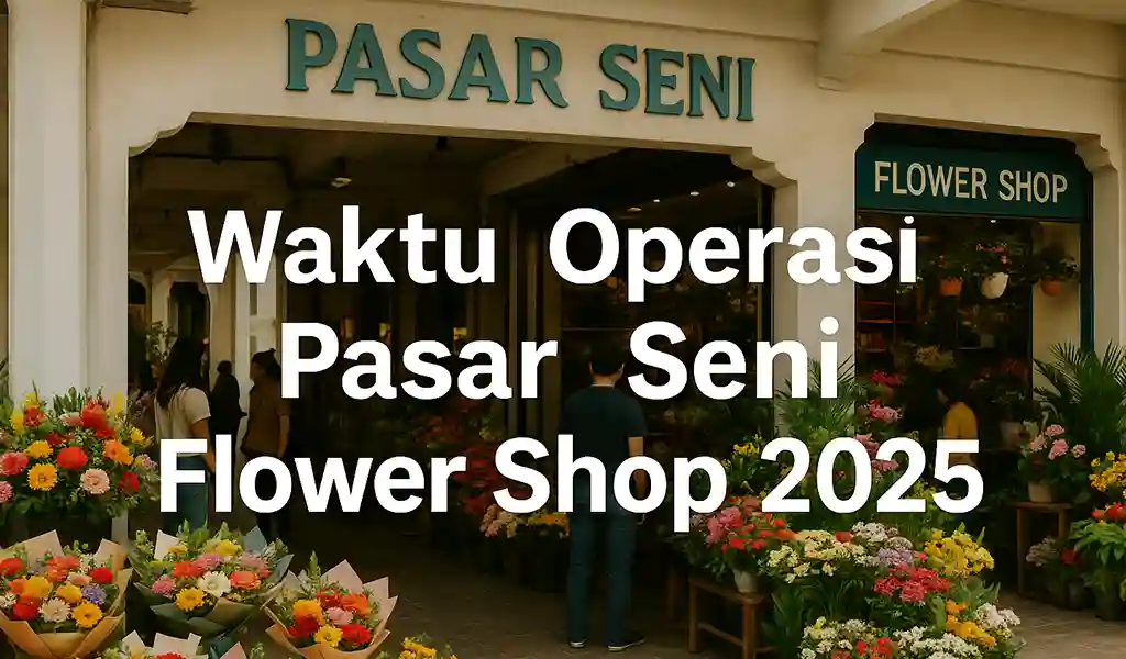 Waktu Operasi Pasar Seni Flower Shop